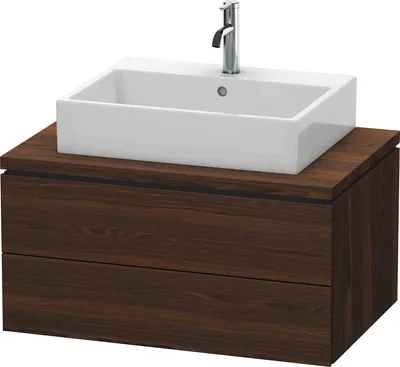 Produktbild von Konsolenunterschrank L-CUBE 400x820x547mm nussbaum gebürstet nussbaum gebürstet