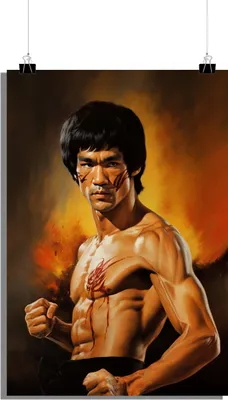 Zdjęcie produktu dla Plakat filmowy - Plakat Bruce Lee - Plakat walki - 61x91cm - Idealny do oprawienia w ramkę