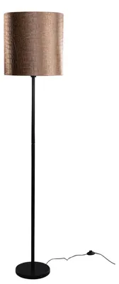 Produktbild von Stehleuchte Schwarz mit Samt Schirm Krokodil 40cm Simplo