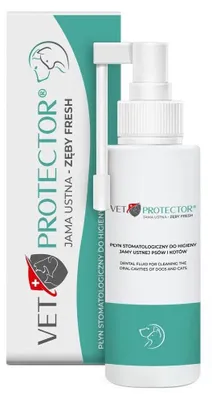 Immagine prodotto di Soluzione dentale per l'igiene orale per cani e gatti JM SANTE Vet Protector Fresh – 100 ml