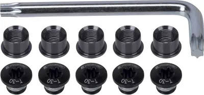 Produktbild von Fsa Ml021 Kettenblattschraubensatz 10 Einheiten Schwarz  Schwarz One Size