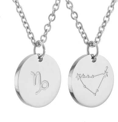 Produktbild von AFSTALR Sternzeichen Kette Gold Silber Steinbock Horoskop Damen Mutter Tochter Freundin Geburtstagsgeschenk