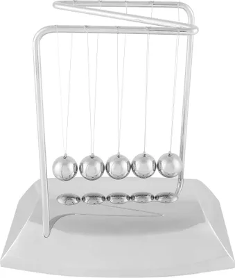 Produktbild von Z-förmiges Newton-Pendel mit Stahlkugeln – Physik, Wissenschaft, Spielzeug, Schreibtisch