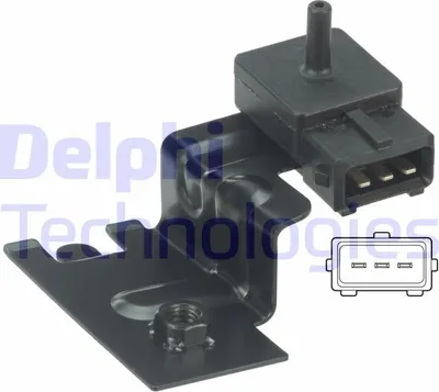 Produktbild von DELPHI PS10169 Ladedrucksensor für VOLVO V70 II (285) Saugrohr