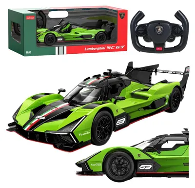 Obrázek produktu pro Lamborghini SC63 – dálkově ovládané závodní RC auto Rastar, zelené