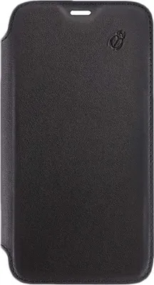 Produktbild von BEETLECASE, iPhone 11 Pro Max Folio-Hülle aus Leder mit transparenter Rückseite und Kartenhalter, Schwarz