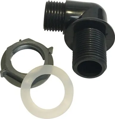 Produktbild von Aurlane 90' Verbinder schwarz für Handbrause der Komplettdusche DE110