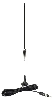 Auto-Stereo-Antenne, Magnetfuß, FM/AM, DIN-Stecker, 3m Kabel