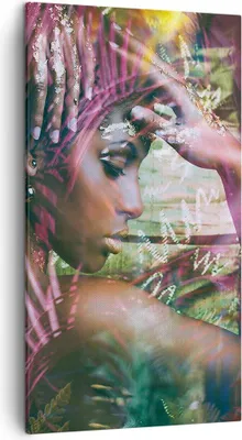 Produktbild von Bild auf Leinwand - Leinwandbild - frau modern - 45x80cm - Wand Bild - Wanddeko - Wandbilder - Leinwanddruck - Bilder - Kunstdruck - Wanddekoration - Leinwand bilder - Wandkunst - PA45x80-3501