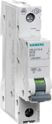 Produktbild von Siemens LS-SCHALTER 6KA 1POL B10, IP20