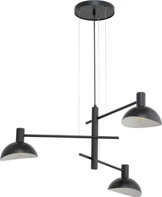 Zdjęcie produktu dla Lampa wisząca dekoracyjna nowoczesna potrójna czarna do salonu Artis 3xE14 40W Sigma Lighting
