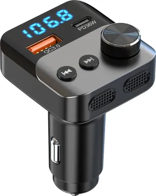 Obrázek produktu pro INF Bluetooth 5.3 FM Transmitter Nabíječka do auta Adaptér