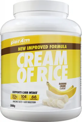 Produktbild von Per4m Cream of Rice (2000g) Banana Creme - Funktionelle Lebensmittel - Superfoods