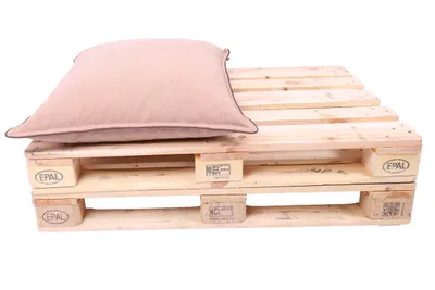 Produktbild von TexDeko® Cord halbes Palettenkissen 60x80x18 cm-Weicher Cordstoff, wasserabweisend, UV-beständig, waschbarer Bezug, Indoor & Outdoor (Cappuccino)