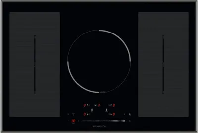 Produktbild von Wolkenstein WIF77-2FZF, Schwarz, Integriert, 77 cm, Zonen-Induktionskochfeld, Glaskeramik, 5 Zone(n)