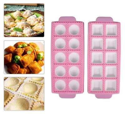 Produktbild von Teigpresse für Knödel, 2 Stück, Form für runde Ravioli, Werkzeug zur Herstellung von Ravioli, Kuchen, Knödel, Pasta oder Keksen