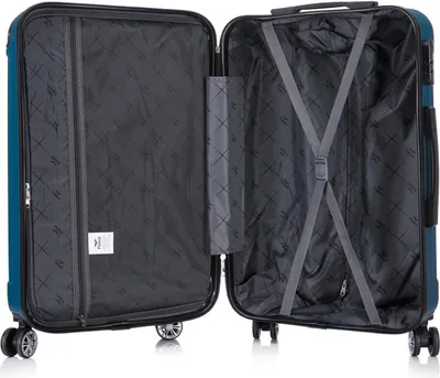 Obrázok produktu pre Flexot® F-2045 | 28-palcový kufor, veľkosť XL, cestovný kufor, kufor na kolieskach s teleskopickou rukoväťou, kufor s tvrdou škrupinou, cestovná batožina, odolný, kolieska s 360° otáčaním, číselný zámok