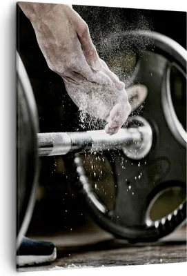 Produktbild von Bild auf Leinwand - Leinwandbild - Einteilig - Sport athlet anheben fitness - 50x70cm - Wand Bild - Wanddeko - Wandbilder - Leinwanddruck - Wanddekoration - Leinwand bilder - Wandbild - PA50x70-2931
