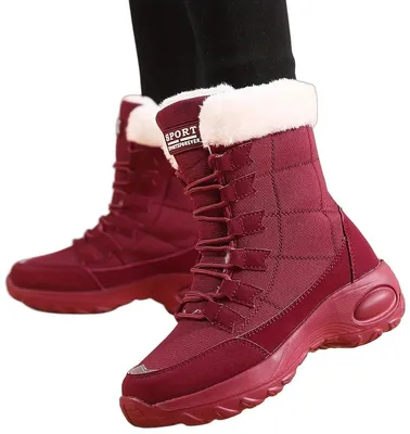 Productafbeelding van Currero Snowboots Dames Bordeauxrood 36