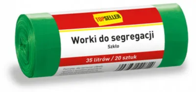Obrázek produktu pro Pytle na odpadky pro třídění odpadu, zelené, 35 l, 20 kusů