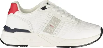 Produktbild von Weißer Herrensportschuh mit Kontrastdetails und Logo-Applikation