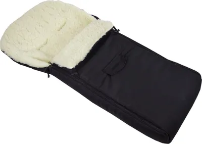 Produktbild von BAMBINIWELT zimní fusak univerzální fusak 90 cm pro dětskou autosedačku kočárek vlna UNI BLACK