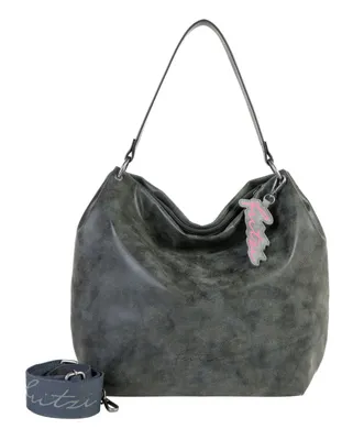 Produktbild von Fritzi aus Preußen Schultertasche Joshi02 Vintage Hobo Bag Black Idol dunkelgrau