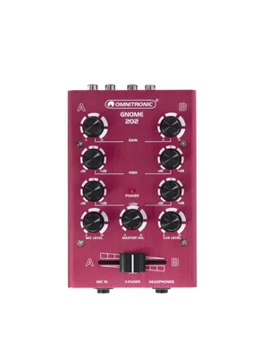 Immagine prodotto di Omnitronic GNOME-202 2 Kanäle 20 - 20000 Hz Rot (10006883)