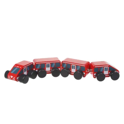 Produktbild von Cubika Holzeisenbahn magnetisch - rot