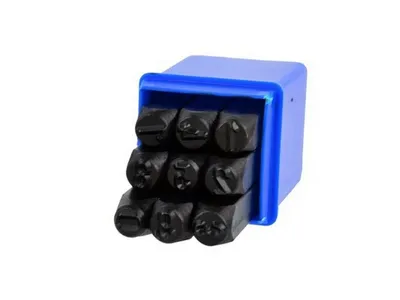 Immagine prodotto di GEKO Punzoni numerici, set di punzoni 9 pezzi, 8 mm G01811