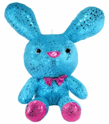Produktbild von Blauer Hase Metallic Kuscheltier - ca. 65 cm