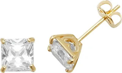 Produktbild von 9 Karat (375) Gold Damen - Paar Ohrstecker mit Zirkonia - 5mm*5mm; TRS3868