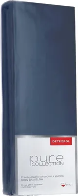 Zdjęcie produktu dla Prześcieradło, prześcieradło, 100% bawełna, wysokiej jakości 180x200cm Granatowy