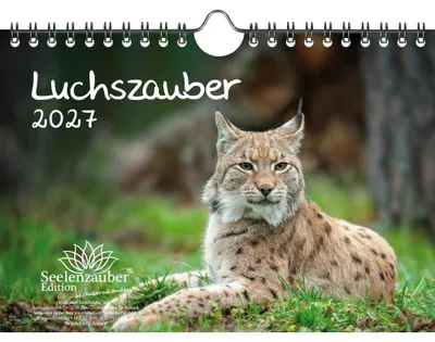 Produktbild von Luchszauber DIN A5 Kalender für 2027 Luchs - Seelenzauber