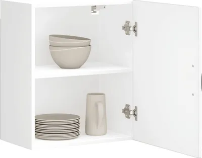Image de BEI CLORIS Armoire de cuisine suspendue Lucca Blanc Matériau dérivé du bois - Armoires de cuisine Nouveau4006269 1parcel