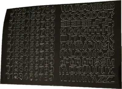 Image de Lettres et chiffres autocollants