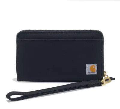 Image de Carhartt Nylon Duck Lay-Flat Clutch Wallet B0000246, couleur:noir