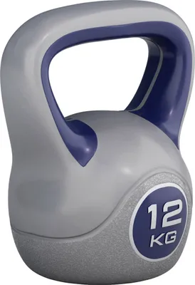 A kettlebell on a white background.