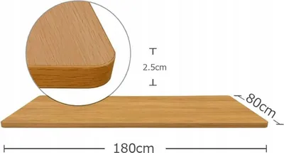 Obrázek produktu pro Stolová deska DT1808-Maple, 180 x 80 cm, javor