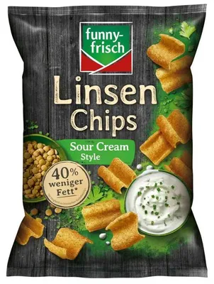 Produktbild von funny-frisch Linsen Chips Sour Cream Style 90g