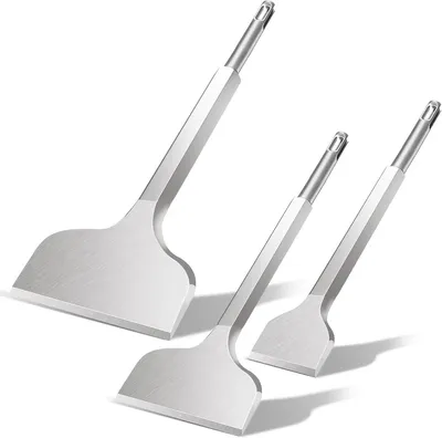 Produktbild von SDS Plus Meißel Set 3-tlg Bohrhammer Flachmeißel Spitzmeißel Fliesenmeißel