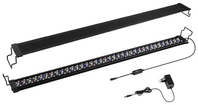 Obrázek produktu pro Voděodolná LED akvarijní lampa s držákem a časovačem, dekorativní osvětlení, 36 W