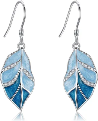 Produktbild von Blatt Ohrringe Sterling Silber Monstera Pflanze Schmuck
