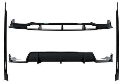 Produktbild von Aero Body Kit für BMW X6 G06 19-03.23 M-Tech Black Knight Design Schwarz Diffusor.
