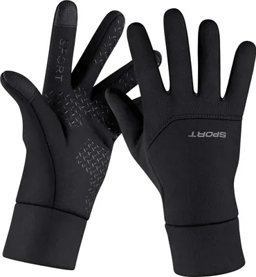 Produktbild von Handschuhe Damen Herren Winter Fahrradhandschuhe Touchscreen Leichte Elastische Sporthandschuhe Winddichte rutschfest Trainingshandschuhe zum Radfahren Laufen Fitness Camping Wandern, XL