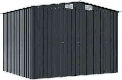 Zdjęcie produktu dla vidaXL Szopa narzędziowa stalowa antracytowa 257x205x178 cm