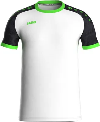 Produktbild von Jako Iconic Trikot Kurzarm Kinder - Weiß / Schwarz / Neongrün