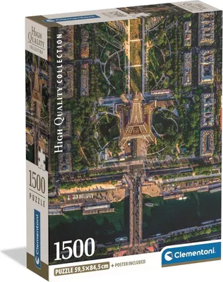 Produktbild von Clementoni Puzzle Flying Over Paris - 1500 Teile - Erwachsene