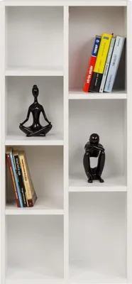 Produktbild von Bücherregal mit 7 Fächern, weiß, 49,5x24x106 cm
