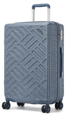 Productafbeelding van Middelgrote koffer met harde schaal, 64,5 x 42 x 25 cm, grijs blauw
